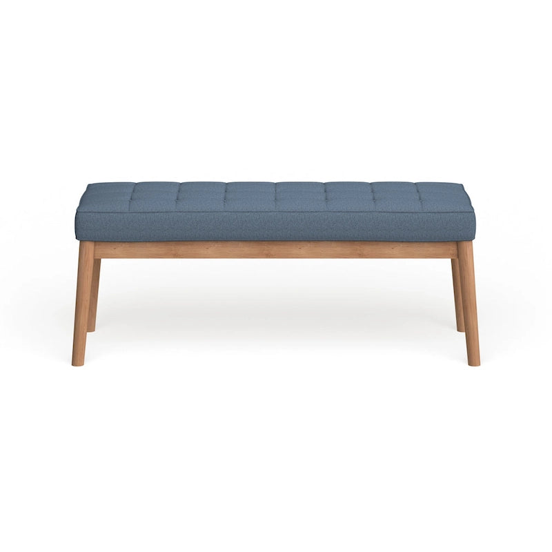 Polsterbank aus Stoff im Mid-Century-Stil