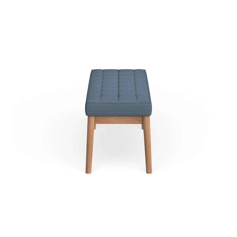 Polsterbank aus Stoff im Mid-Century-Stil