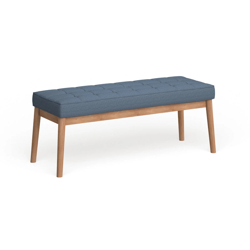 Polsterbank aus Stoff im Mid-Century-Stil