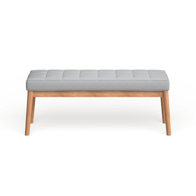 Polsterbank aus Stoff im Mid-Century-Stil