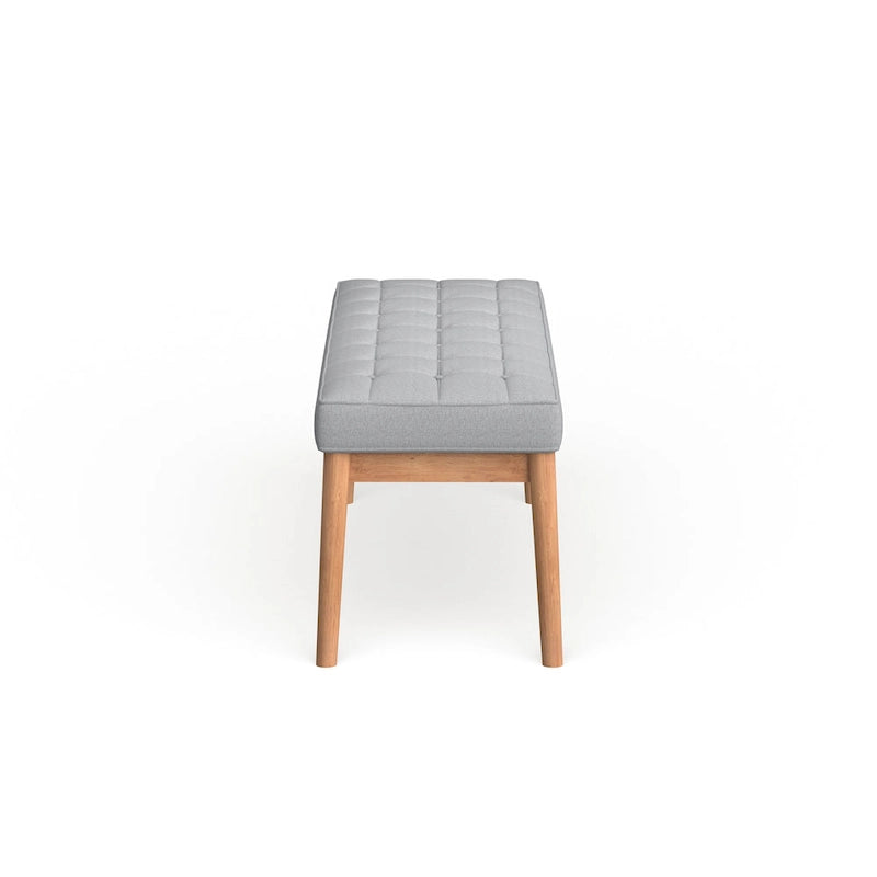 Polsterbank aus Stoff im Mid-Century-Stil