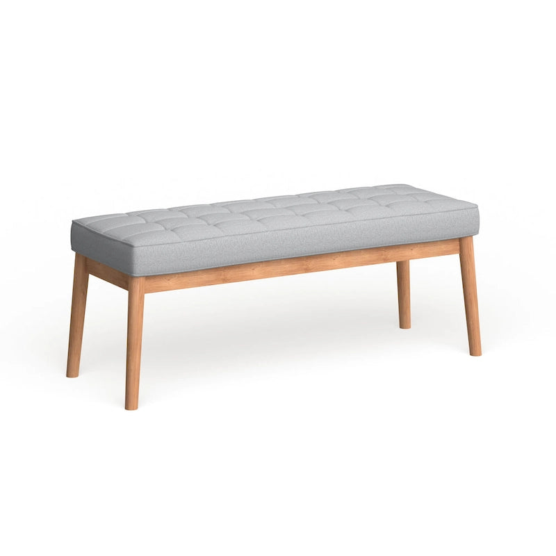 Polsterbank aus Stoff im Mid-Century-Stil
