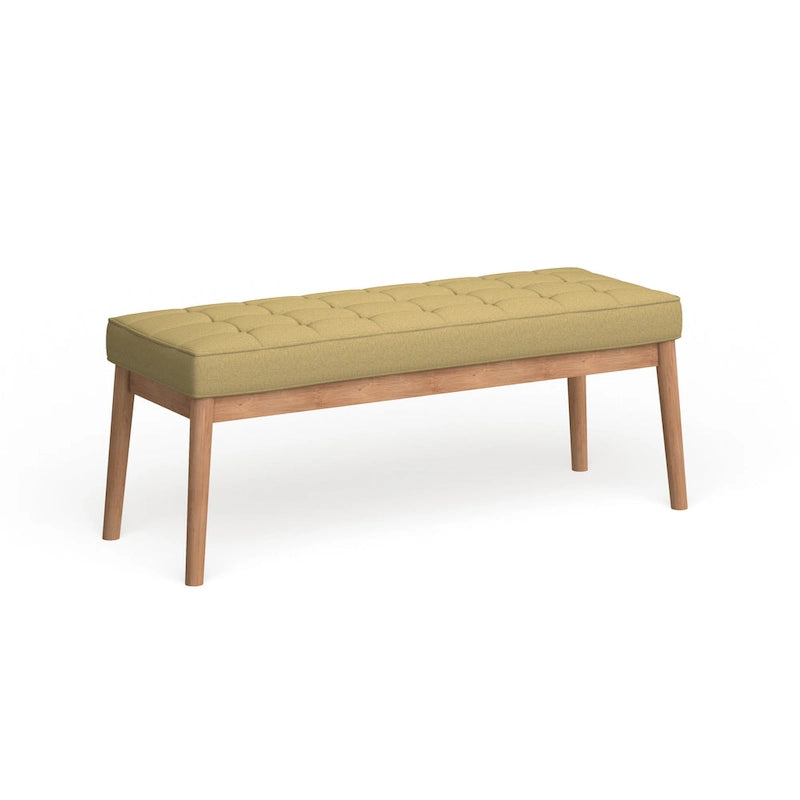 Polsterbank aus Stoff im Mid-Century-Stil