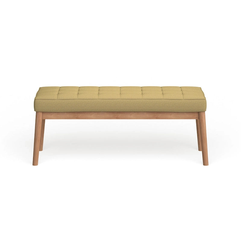 Polsterbank aus Stoff im Mid-Century-Stil