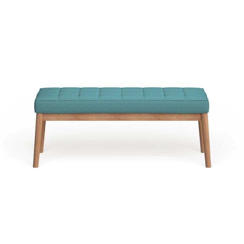 Polsterbank aus Stoff im Mid-Century-Stil
