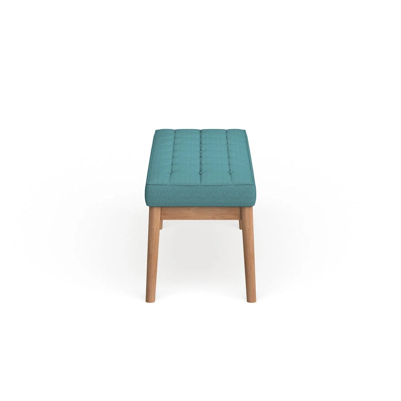 Polsterbank aus Stoff im Mid-Century-Stil