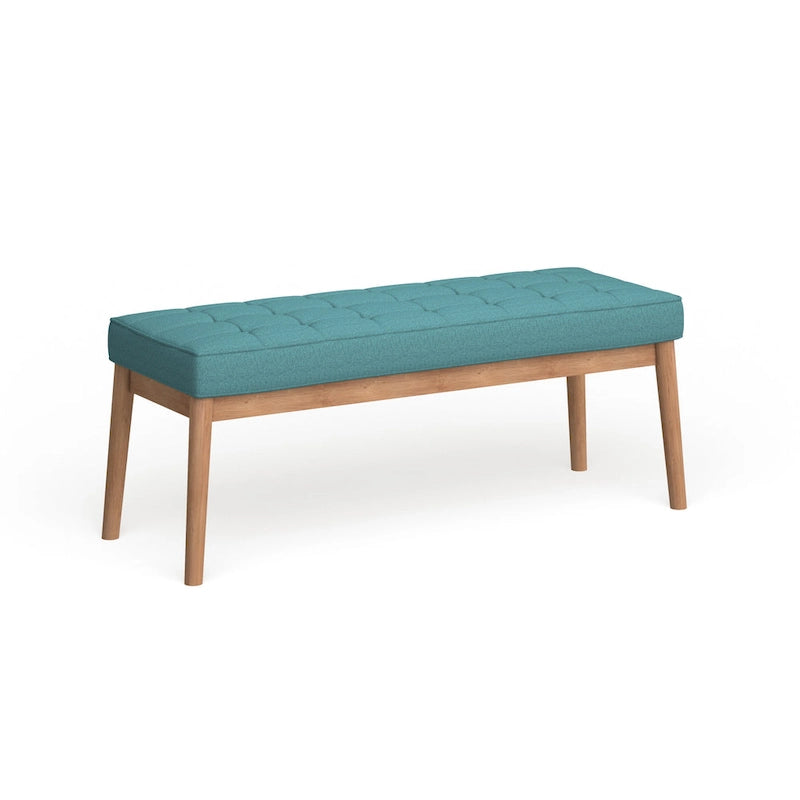 Polsterbank aus Stoff im Mid-Century-Stil
