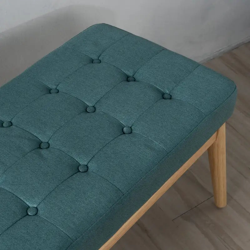 Polsterbank aus Stoff im Mid-Century-Stil