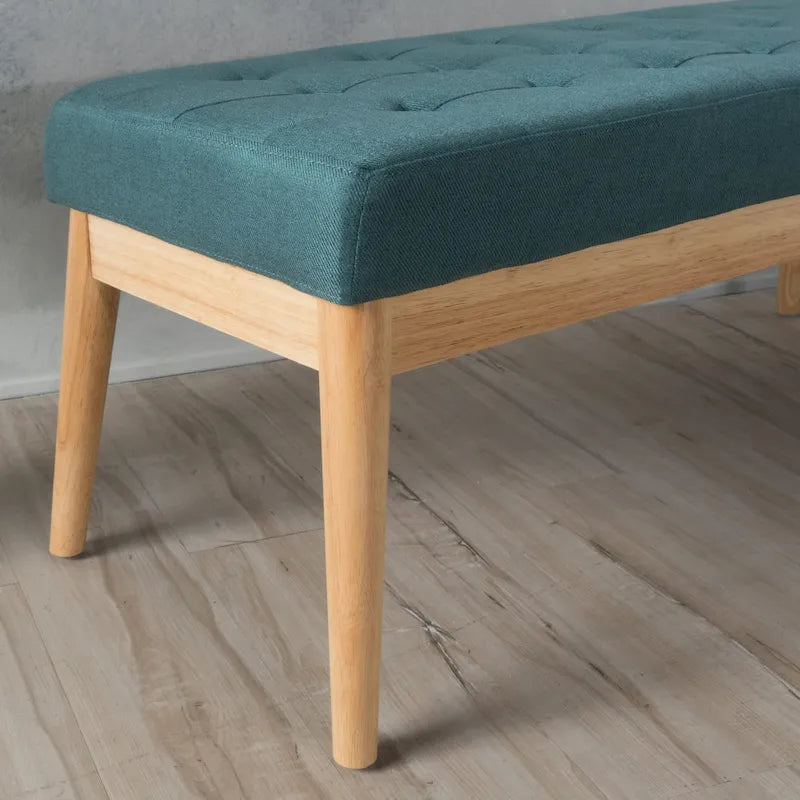 Polsterbank aus Stoff im Mid-Century-Stil