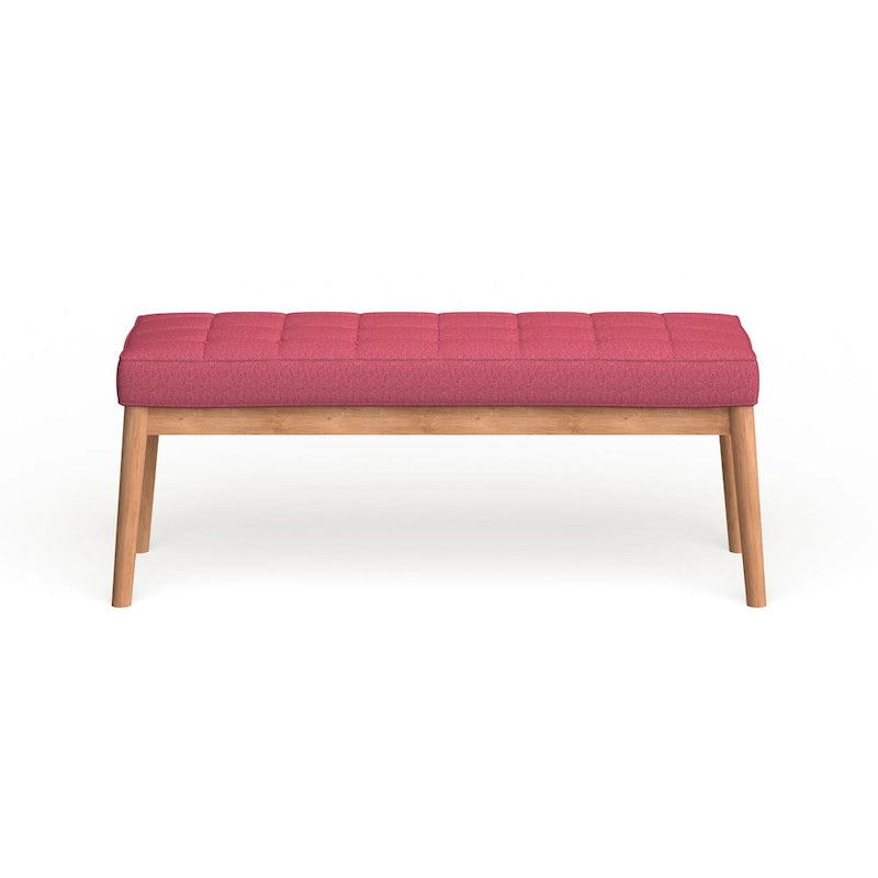 Polsterbank aus Stoff im Mid-Century-Stil