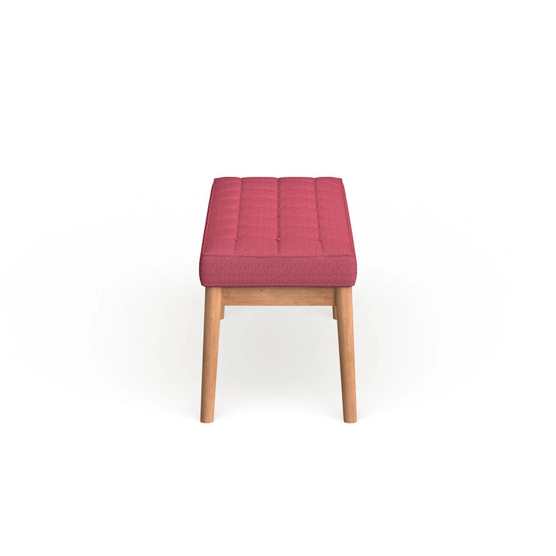 Polsterbank aus Stoff im Mid-Century-Stil
