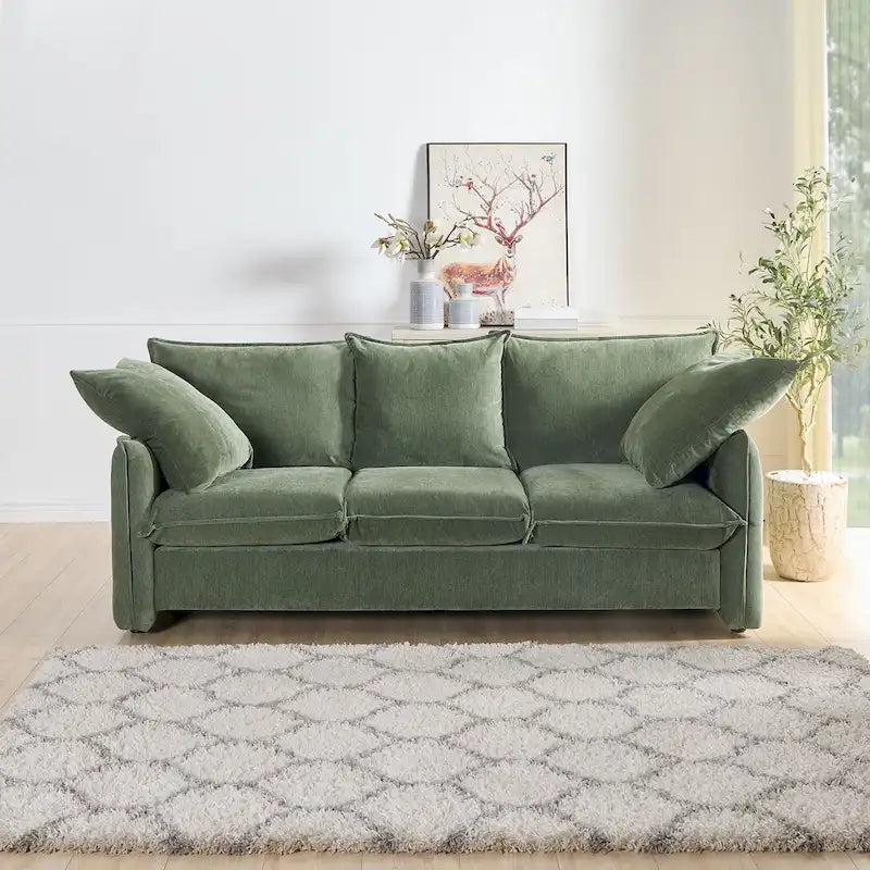Mid-Century Modern Dreisitzer-Sofa für Wohnzimmer, Apartment, Lounge, Schlafzimmer