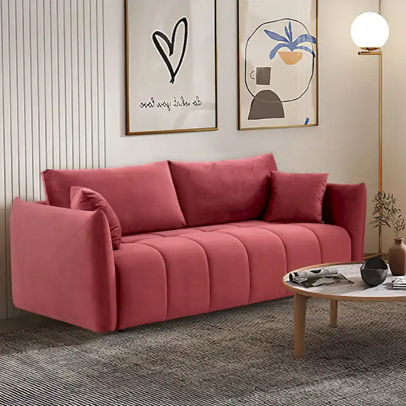 Mid-Century Modern Dreisitzer-Sofa für Wohnzimmer, Apartment, Lounge, Schlafzimmer