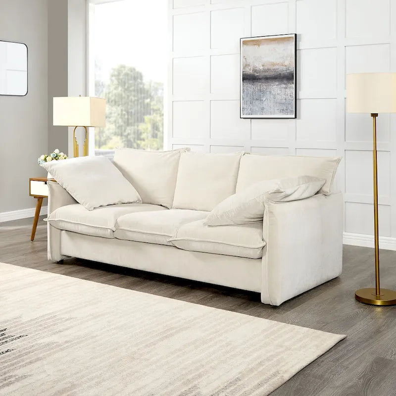 Mid-Century Modern Dreisitzer-Sofa für Wohnzimmer, Apartment, Lounge, Schlafzimmer