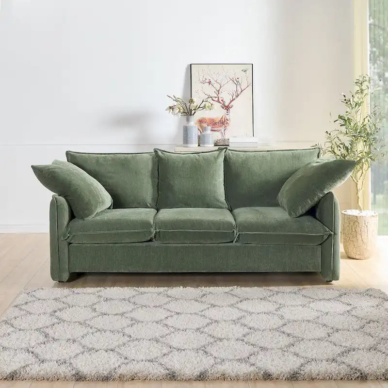 Mid-Century Modern Dreisitzer-Sofa für Wohnzimmer, Apartment, Lounge, Schlafzimmer