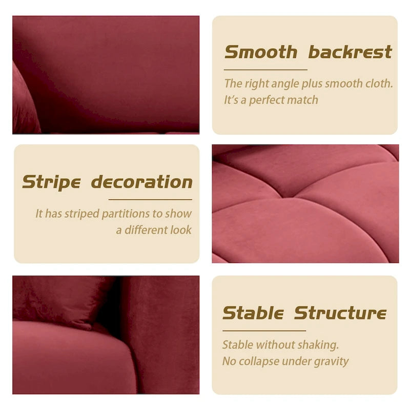 Mid-Century Modern Dreisitzer-Sofa für Wohnzimmer, Apartment, Lounge, Schlafzimmer