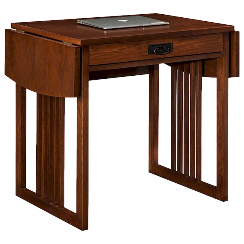 Klappbarer Schreibtisch in Mission Oak