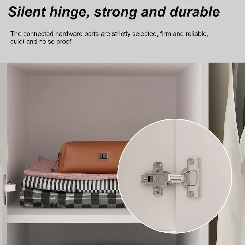 Freistehender moderner minimalistischer Schlafzimmer-Kleiderschrank aus Holz