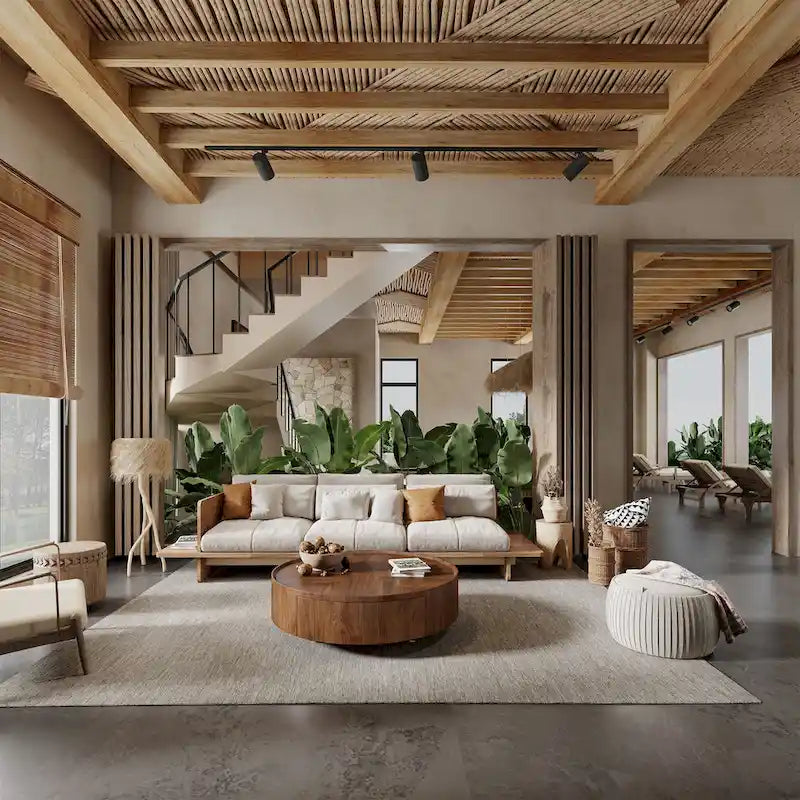 Mid-Century Modern runder Couchtisch aus Walnussholz für kleine Räume & Wohnungen