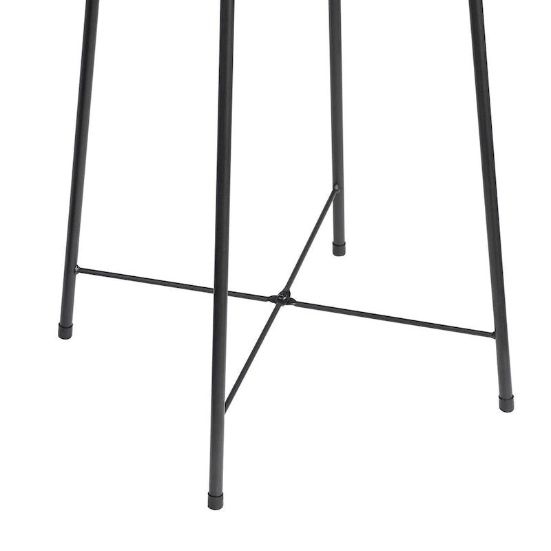 Bistro-Stehtisch runder Esstisch – Braun/Schwarz/Kaffee/Ahorn