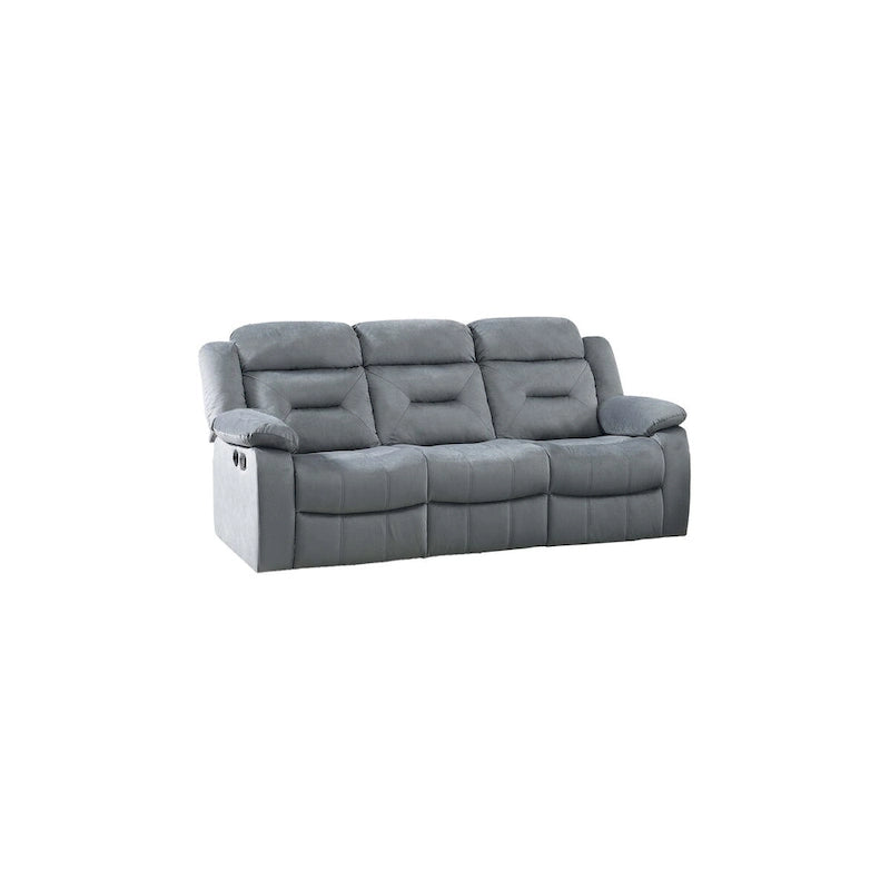 3-Sitzer Relaxsofa mit USB-Anschlüssen und Samtbezug