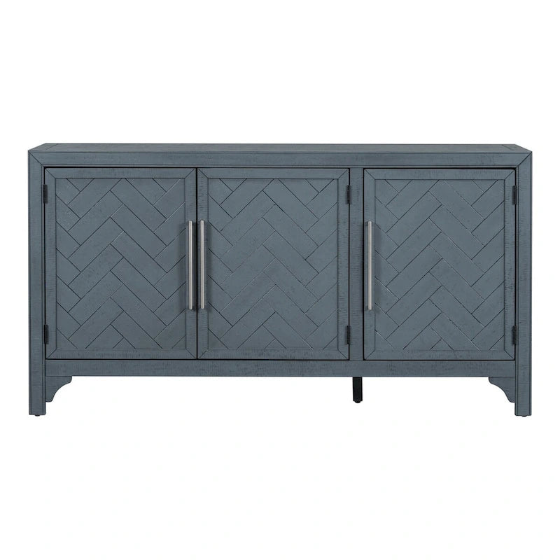Aufbewahrungsschrank Sideboard mit 3 Türen und verstellbaren Einlegeböden