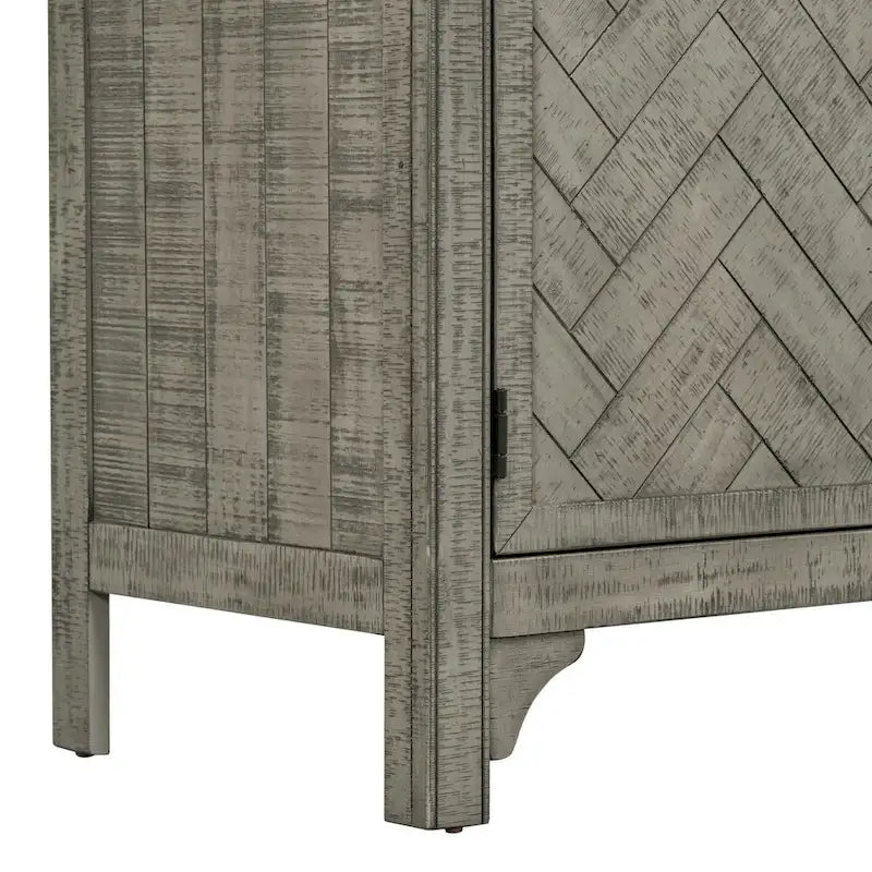 Aufbewahrungsschrank Sideboard mit 3 Türen und verstellbaren Einlegeböden