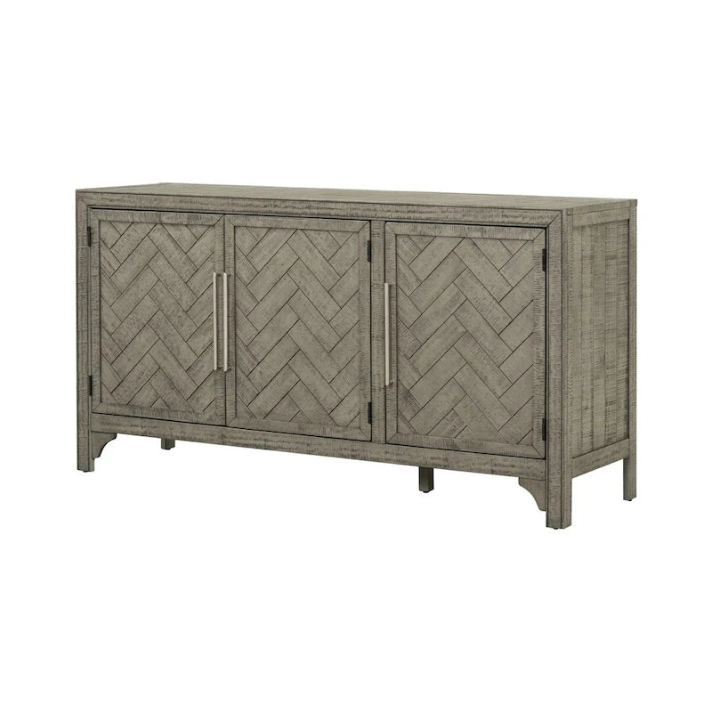 Aufbewahrungsschrank Sideboard mit 3 Türen und verstellbaren Einlegeböden