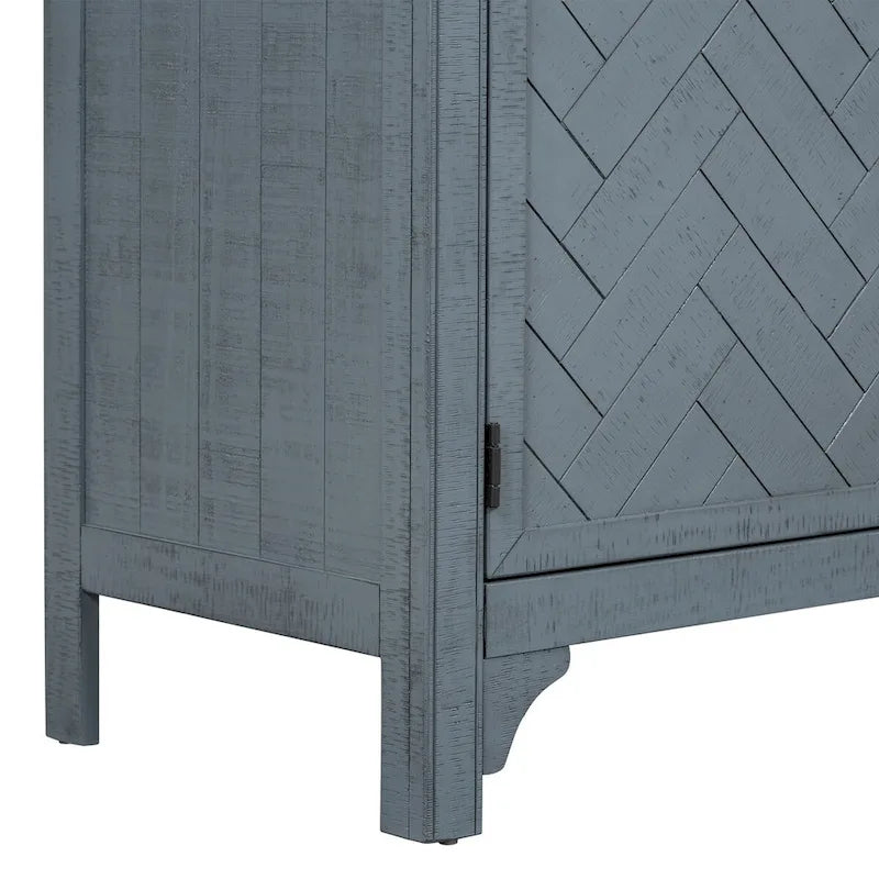 Aufbewahrungsschrank Sideboard mit 3 Türen und verstellbaren Einlegeböden